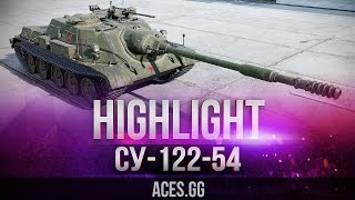 Превью: СУ-122-54 видео в World of Tanks и аттракцион игроков ради удовольствия!