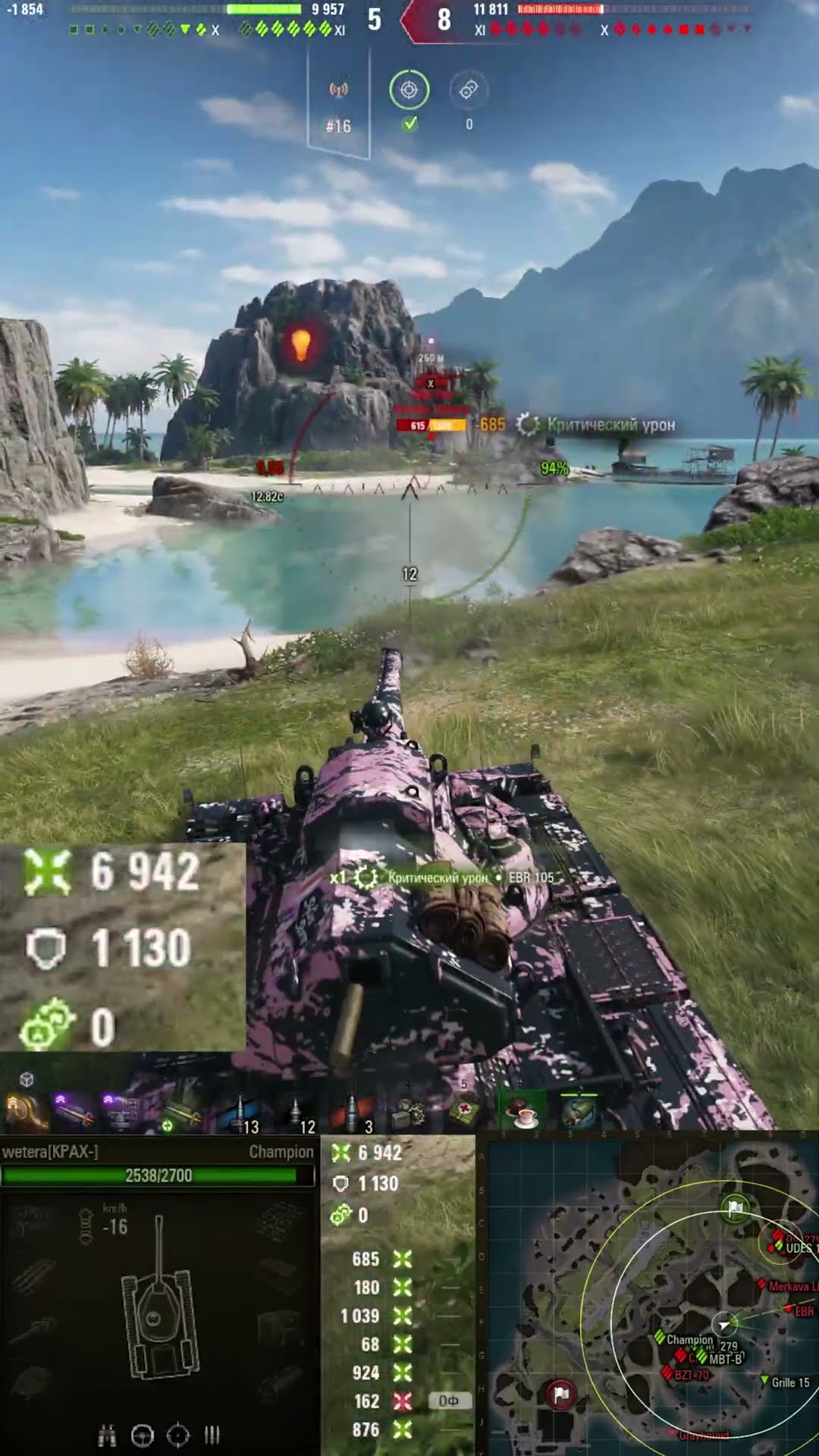 Превью: 15100 УРОНА НА CHAMPION! #миртанков #wot #worldoftanks