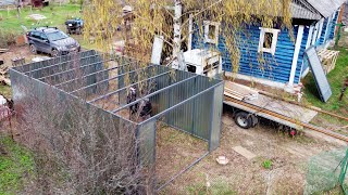 Превью: ГАРАЖ 7х4 ДЛЯ ДОМА В ДЕРЕВНЕ ЗА 3 ЧАСА