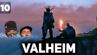 Превью: Достраиваем замок для удобной рыбалки 🧔 Valheim Ashlands [PC 2021] #10