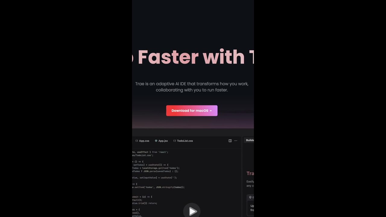 Смотрите полный обзор на канале! #trae #ide #dev