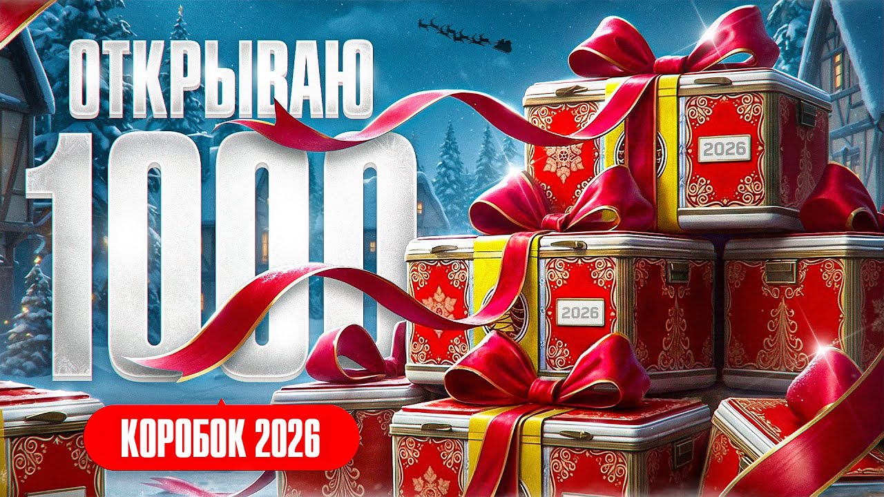 ЛЕВША ОТКРЫВАЕТ 1000 НОВОГОДНИХ КОРОБОК 2026 ГОДА