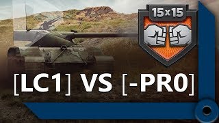 Превью: ЛЕВША И ФЛАБЕР КОММЕНТИРУЮТ ШОУ-МАТЧ 15 НА 15 / LC1 VS -PR0 / WORLD OF TANKS