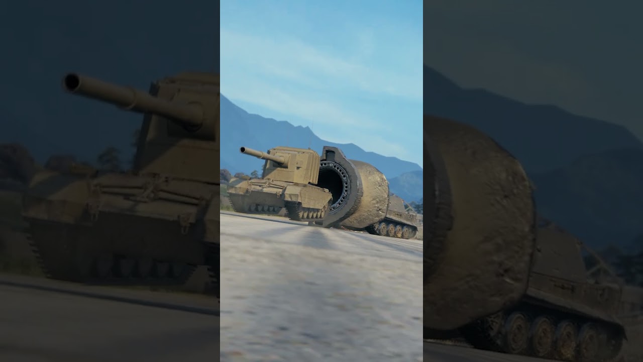 Вот она, настоящая БАБАХА! #shorts #танки #миртанков #бабаха #sturmtiger #fv4005