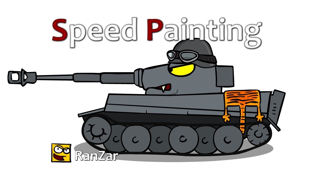 Speed Painting. Tiger. RanZar. Рандомные Зарисовки.