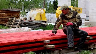Превью: КРЫША ДОМА БУДЕТ ИЗ КРАСНОГО ДЕРЕВА!