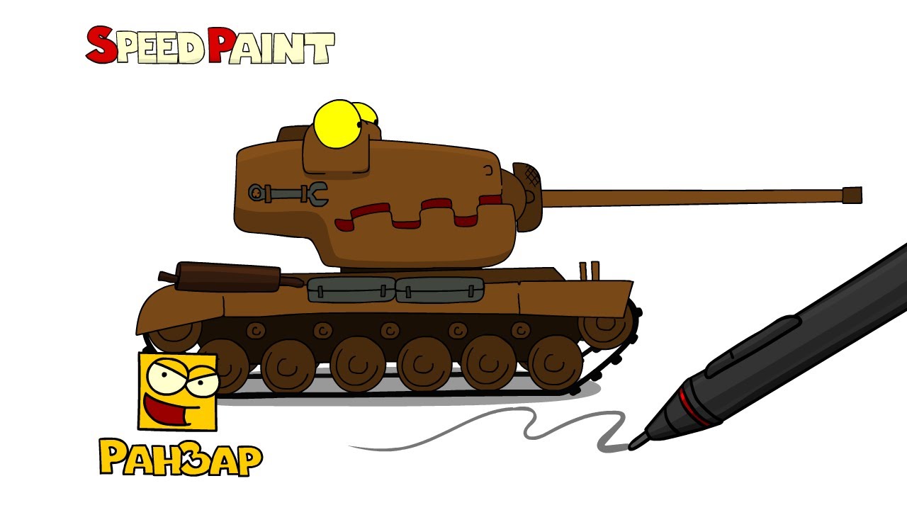 Рисуем Танк T29 РанЗар Speed Paint RanZar