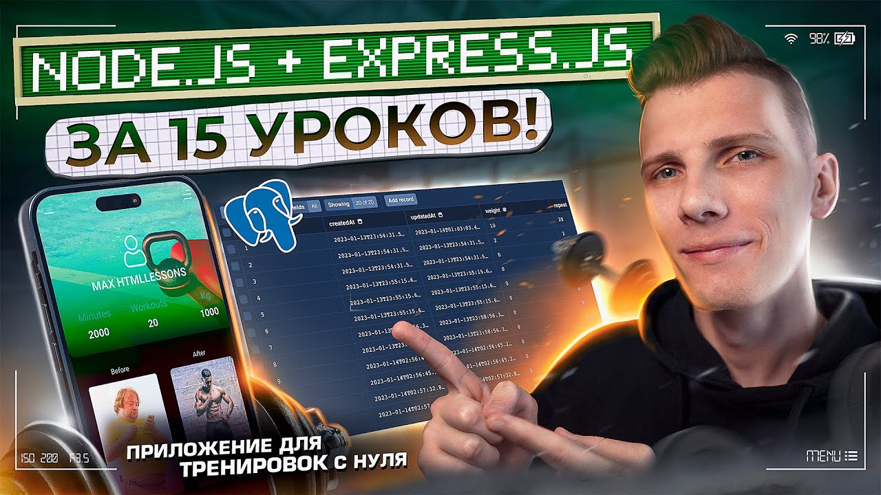 Node.js + Express.js за 15 уроков! Интенсив Back-end для начинающих на htmllessons ru