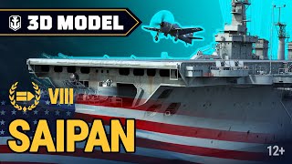 Превью: Сухой док: Американский авианосец Saipan | World of Warships