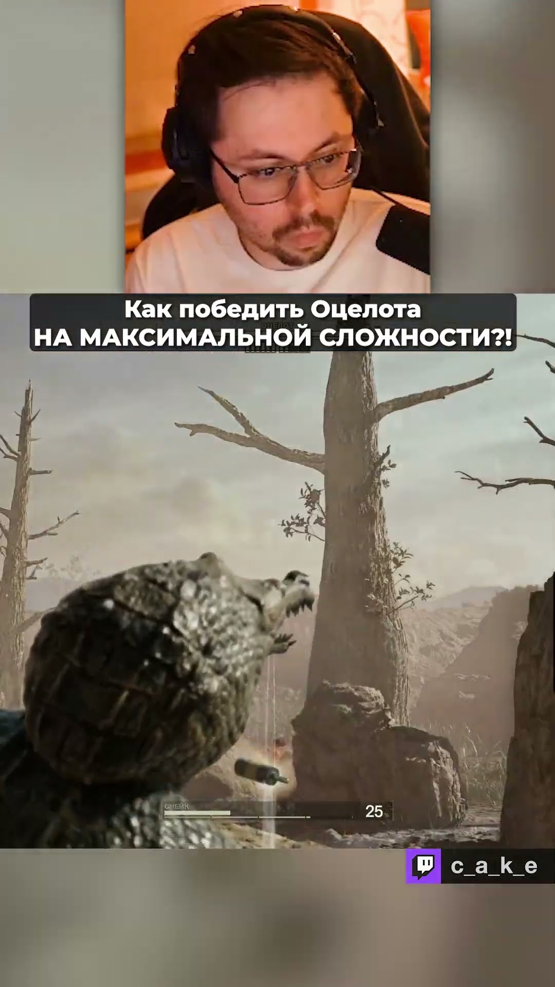 Превью: 😨 Как победить Оцелота на МАКС СЛОЖНОСТИ?! / Кекс в METAL GEAR SOLID 3 SNAKE EATHER @CakeStream