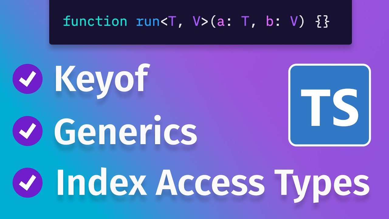 Typescript - Generics, Index Access Types, Keyof на простом примере