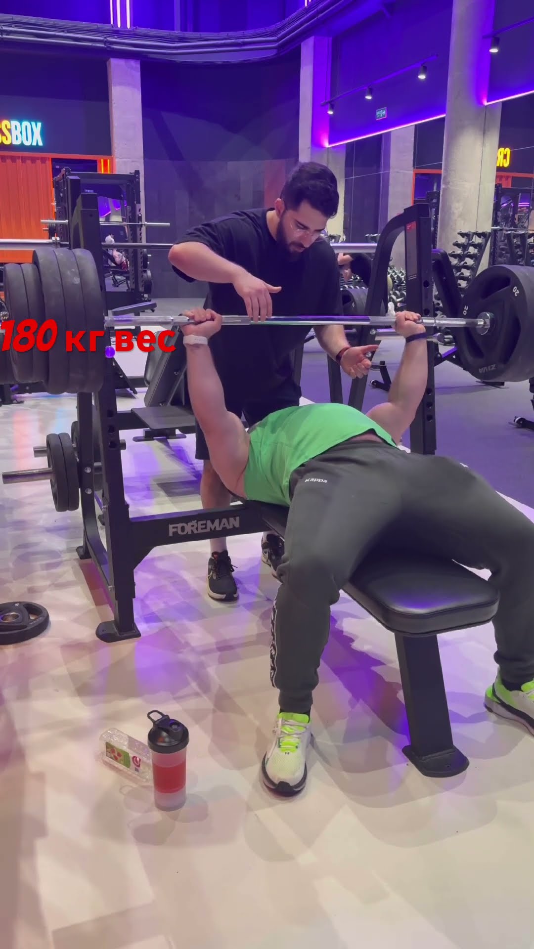 Превью: 180 кг жим лежа #жимлёжа #жимштанги #powerlifting #жимштанги #жим #marakasi #пауэрлифтинг