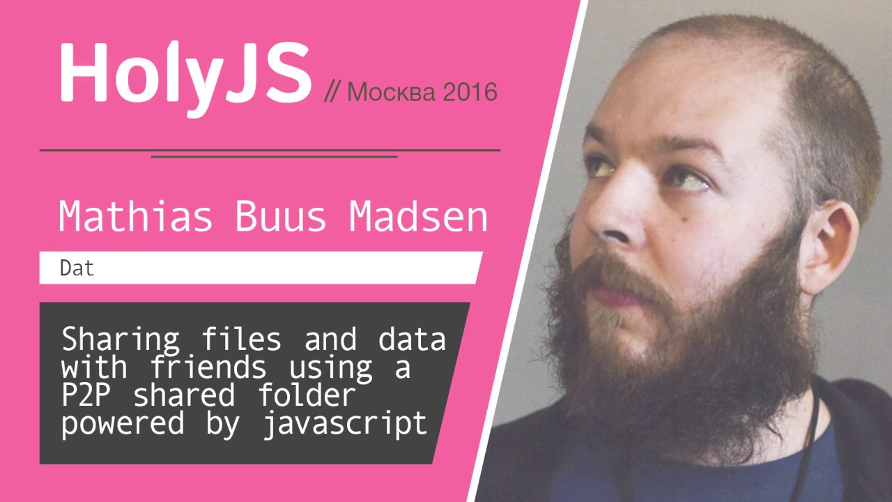 Sharing files and data with friends using a P2P shared folder ...  — Mathias Buus Madsen
