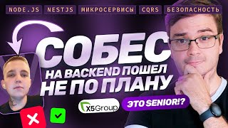 Превью: Собеседование Senior Backend + LiveCode | Node.js, NestJS, микросервисы, CQRS, масштабирование
