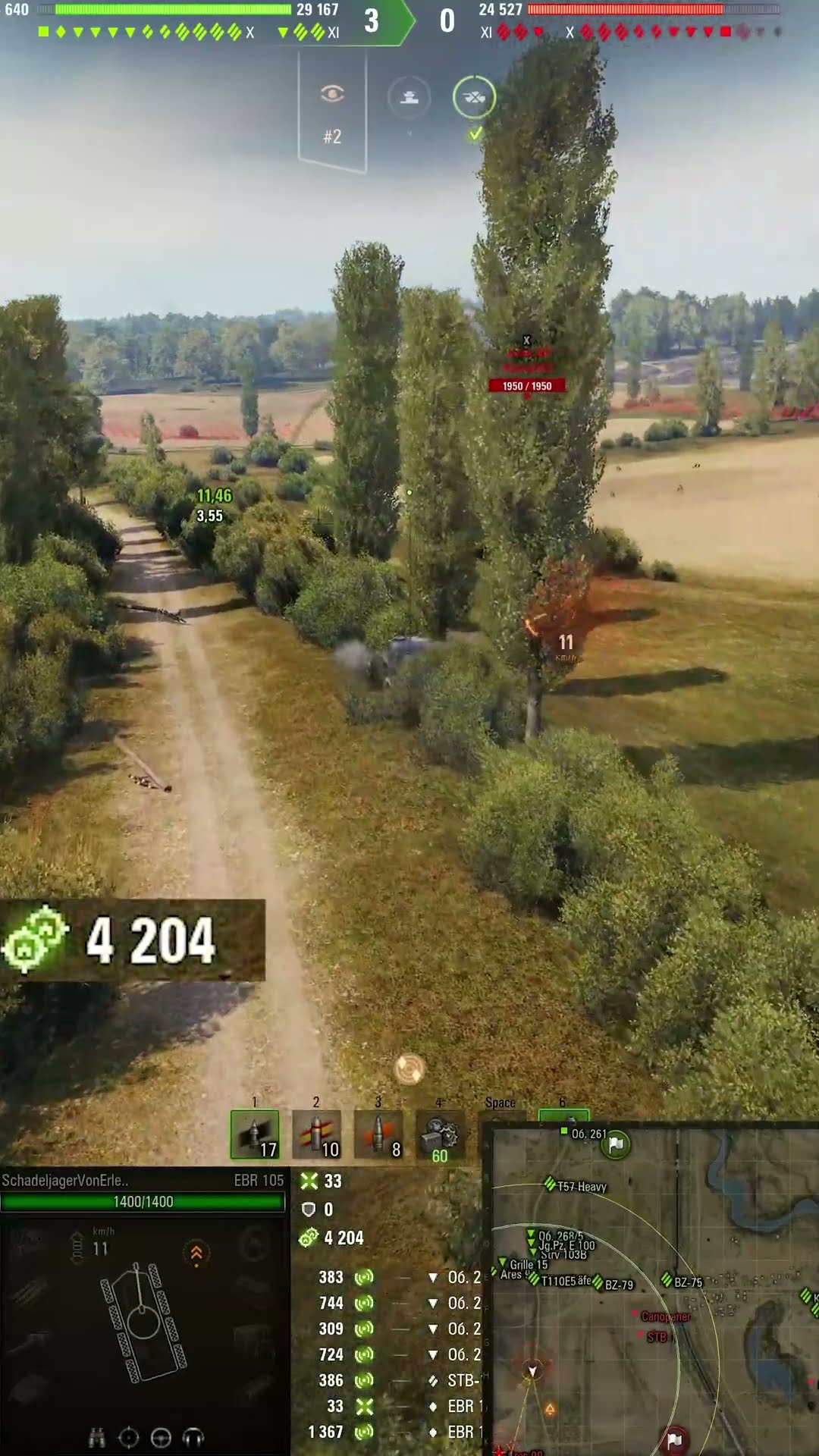 Превью: 19288 на EBR 105 НАСВЕТИЛ!  #вотпатруль #wot #worldoftanks