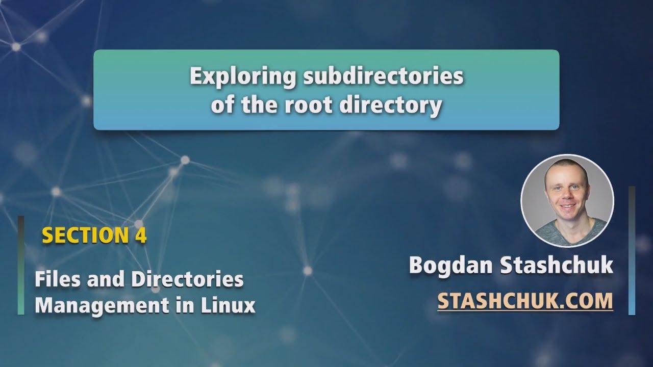 Linux Tutorial: 25 Exploring subdirectories of the root directory