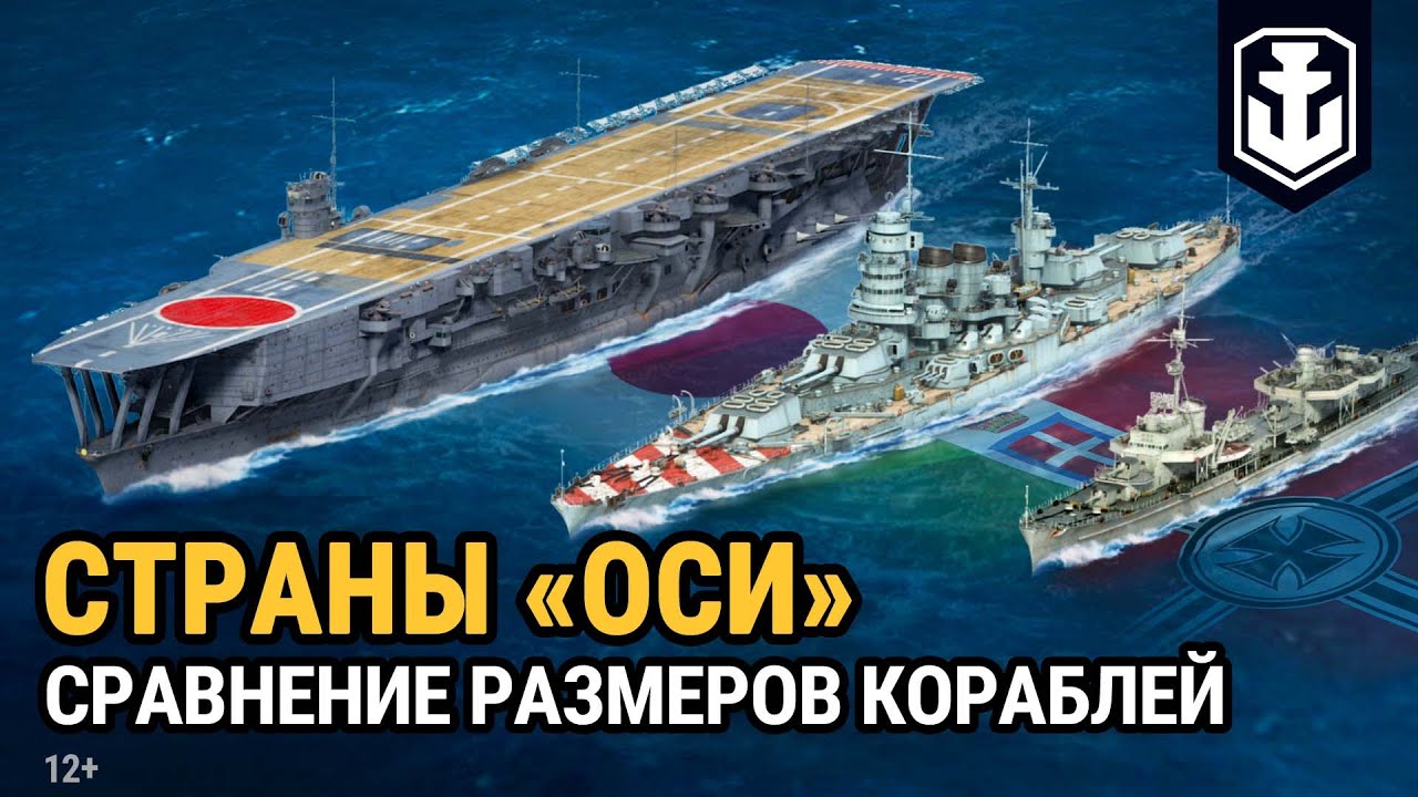 Сравнение размеров кораблей. Страны «оси» | World of Warships