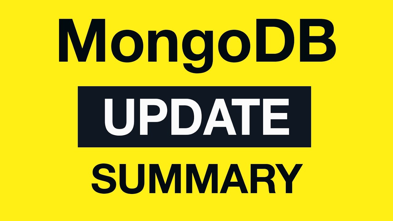 MongoDB Update Queries: 24 Update Module Summary