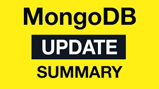 Превью: MongoDB Update Queries: 24 Update Module Summary