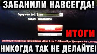 Превью: ЕГО ЗА ЭТО ЗАБАНИЛИ НАВСЕГДА! НИКОГДА ТАК НЕ ДЕЛАЙТЕ! итоги