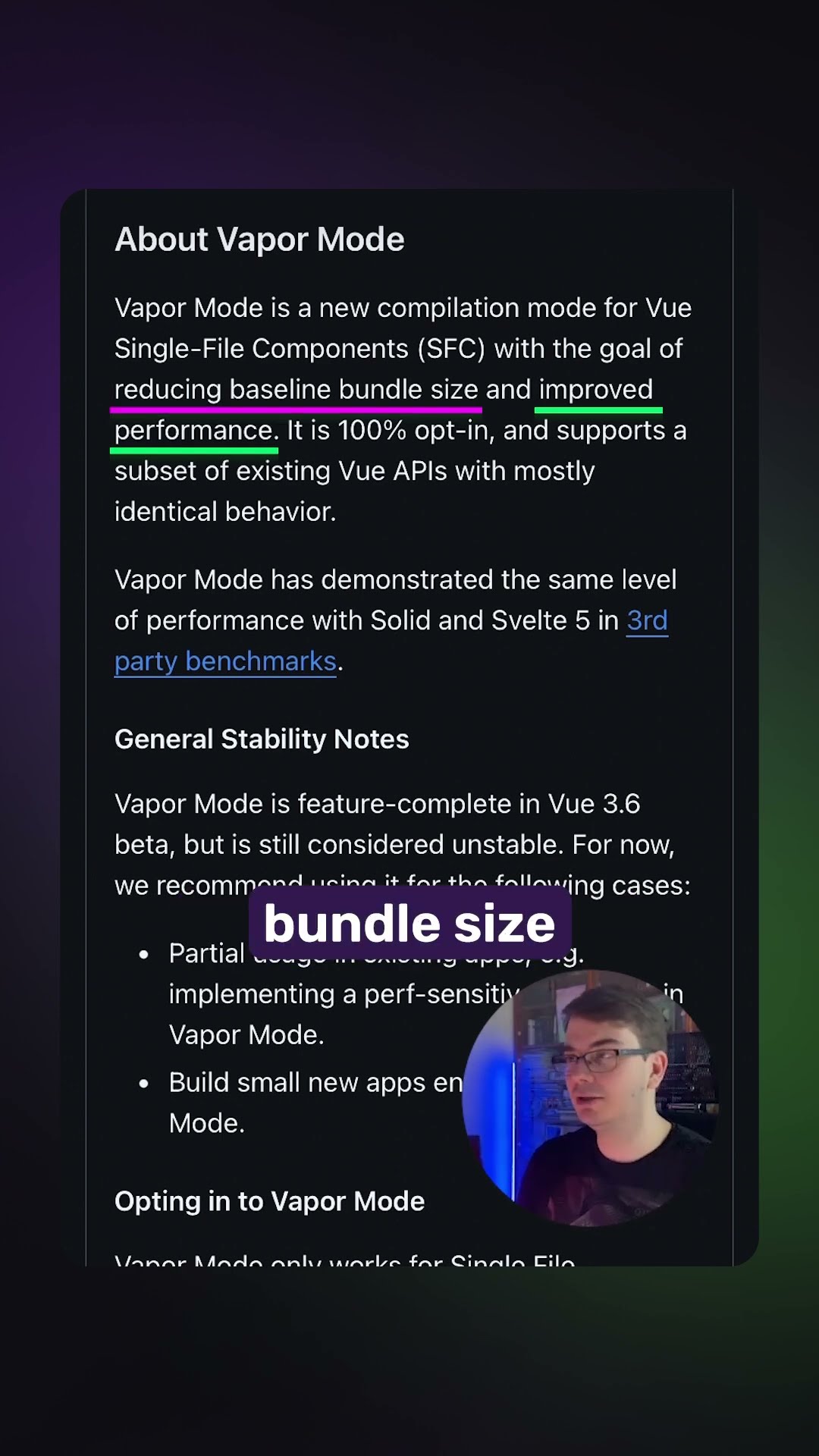 Превью: Vue 3.6 beta: Vapor Mode = Обычный Vue!