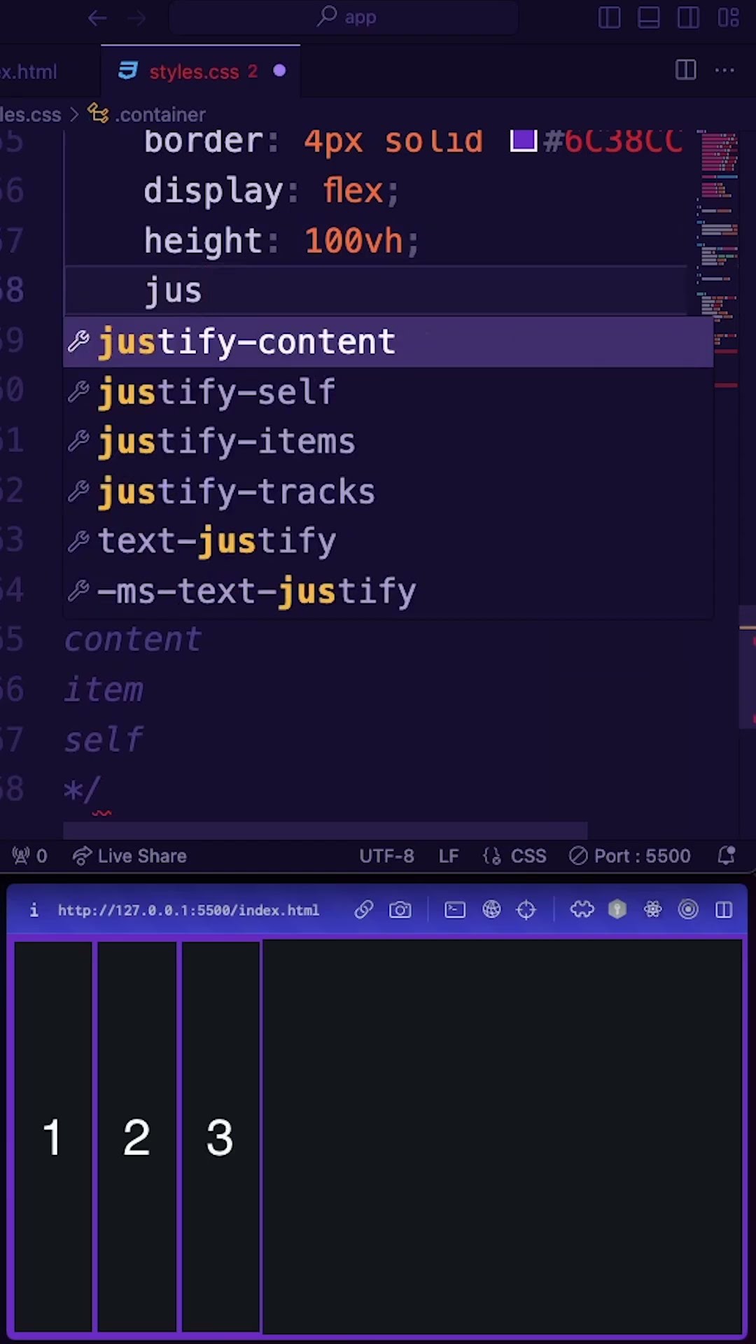 Превью: CSS: flexbox align justify items content self