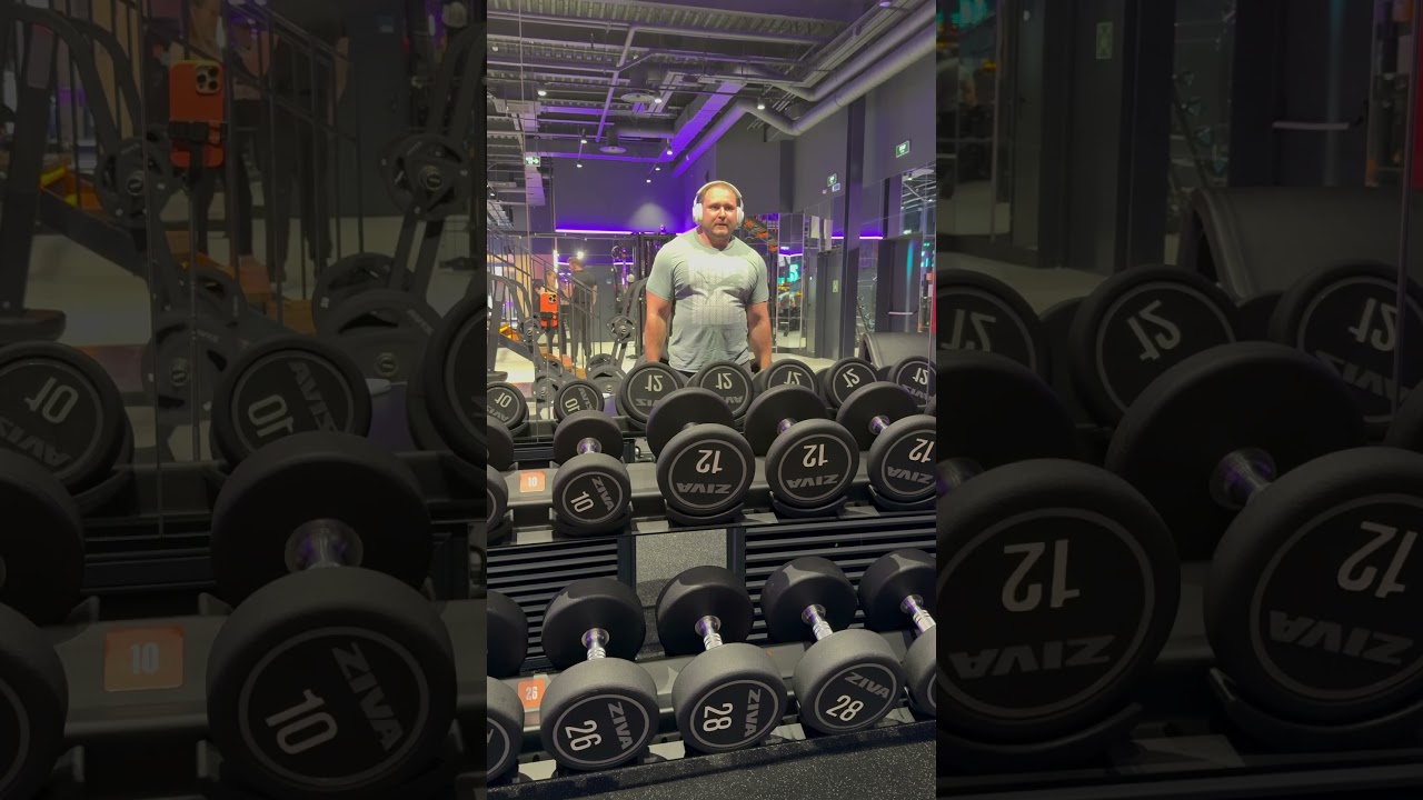 Шраги с гантелями по 38 кг #шраги #гантель #marakasi #гантели #спортзал