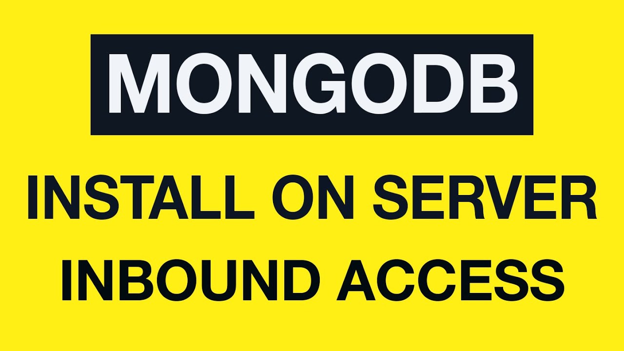 Installing MongoDB on the VPS server: 05 - Allow external access to the server