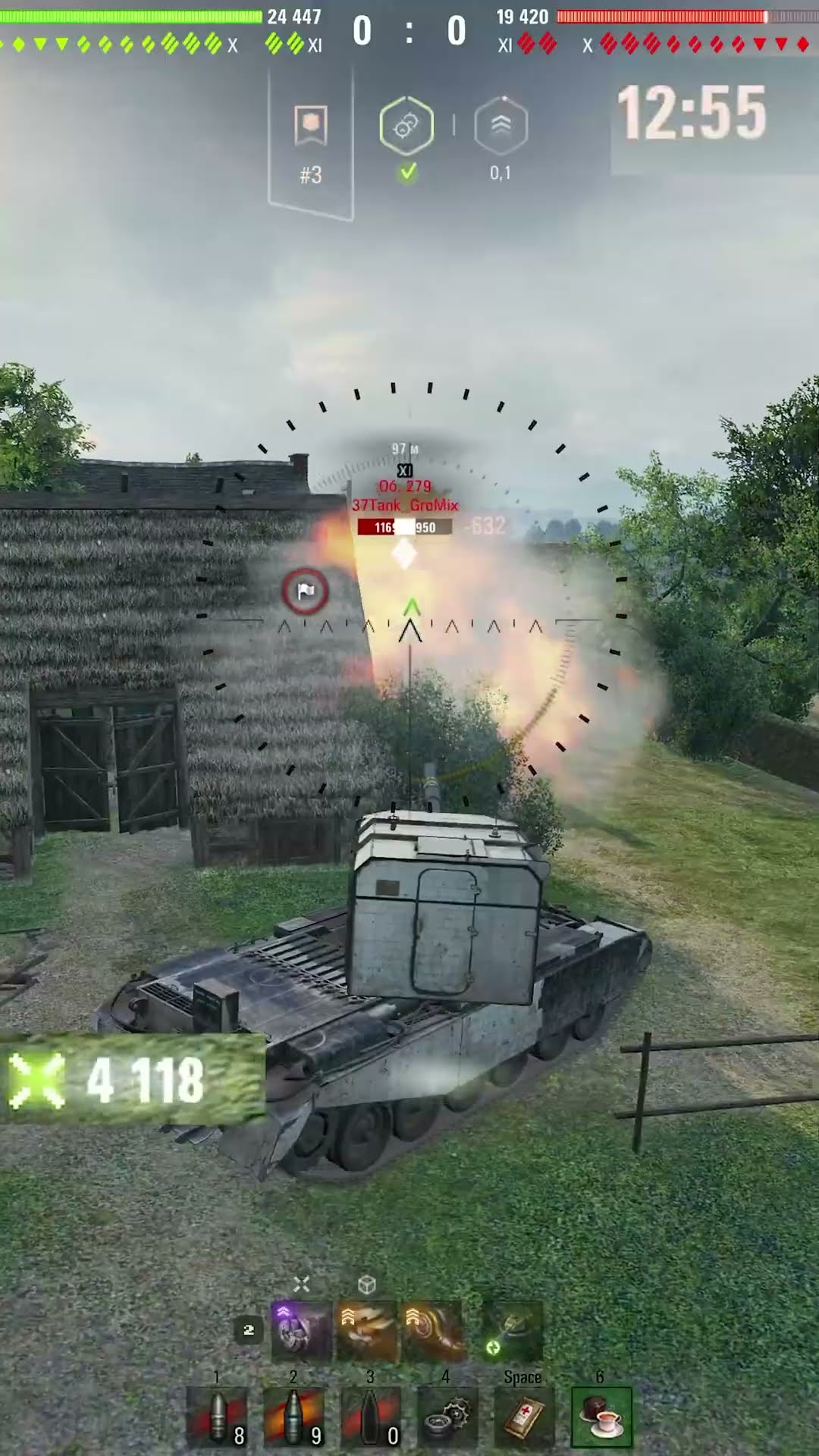 Превью: 10000 УРОНА ЗА 5 МИНУТ!  #вотпатруль #wot #worldoftanks