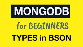 Превью: MongoDB Tutorial for Absolute Beginners :  15 How types are stored in BSON?