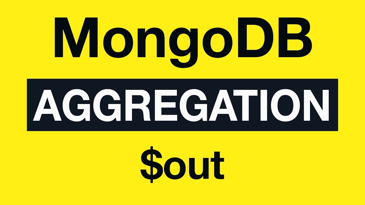 42 $out - MongoDB Aggregation Tutorial