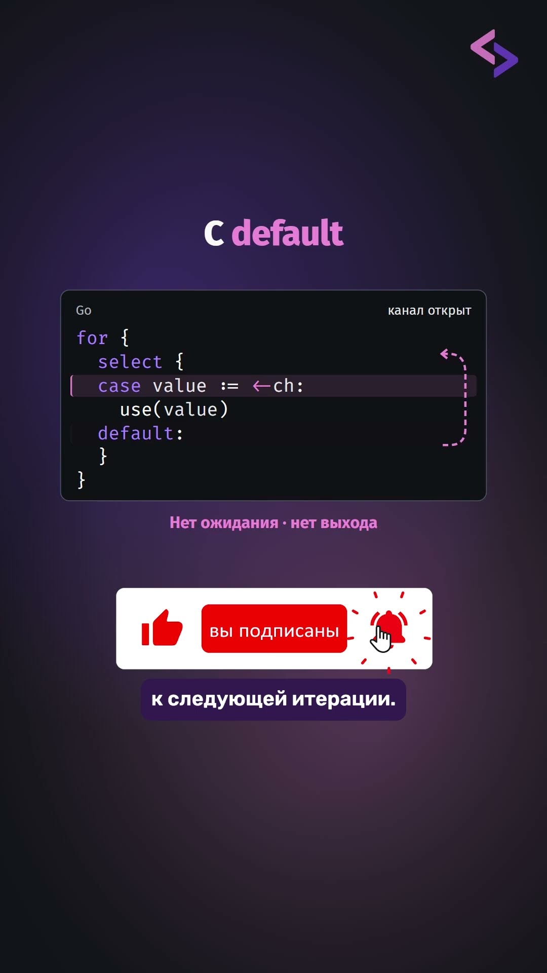 Превью: Как select default создаёт busy loop в Go?