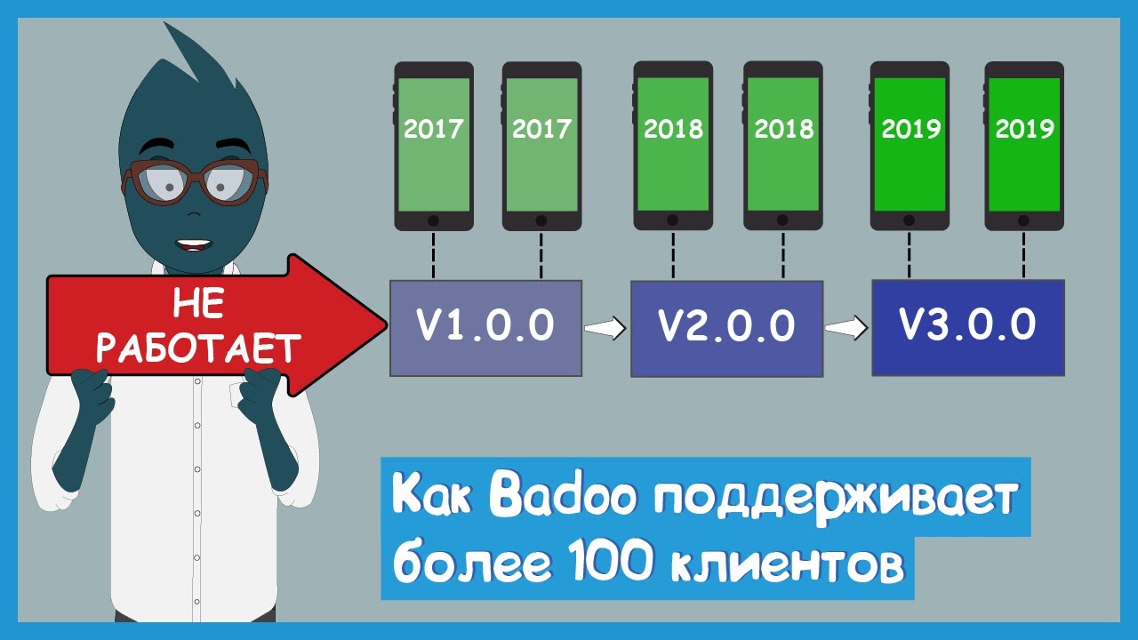 Badoo API для 4.5 платформ и более 100 клиентских приложений