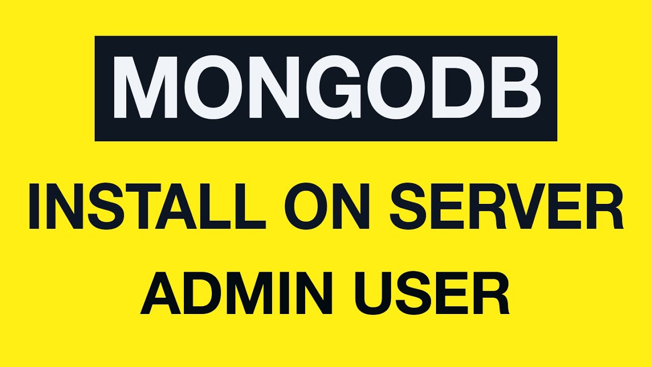 Installing MongoDB on the VPS server: 06 - Create MongoDB Admin user