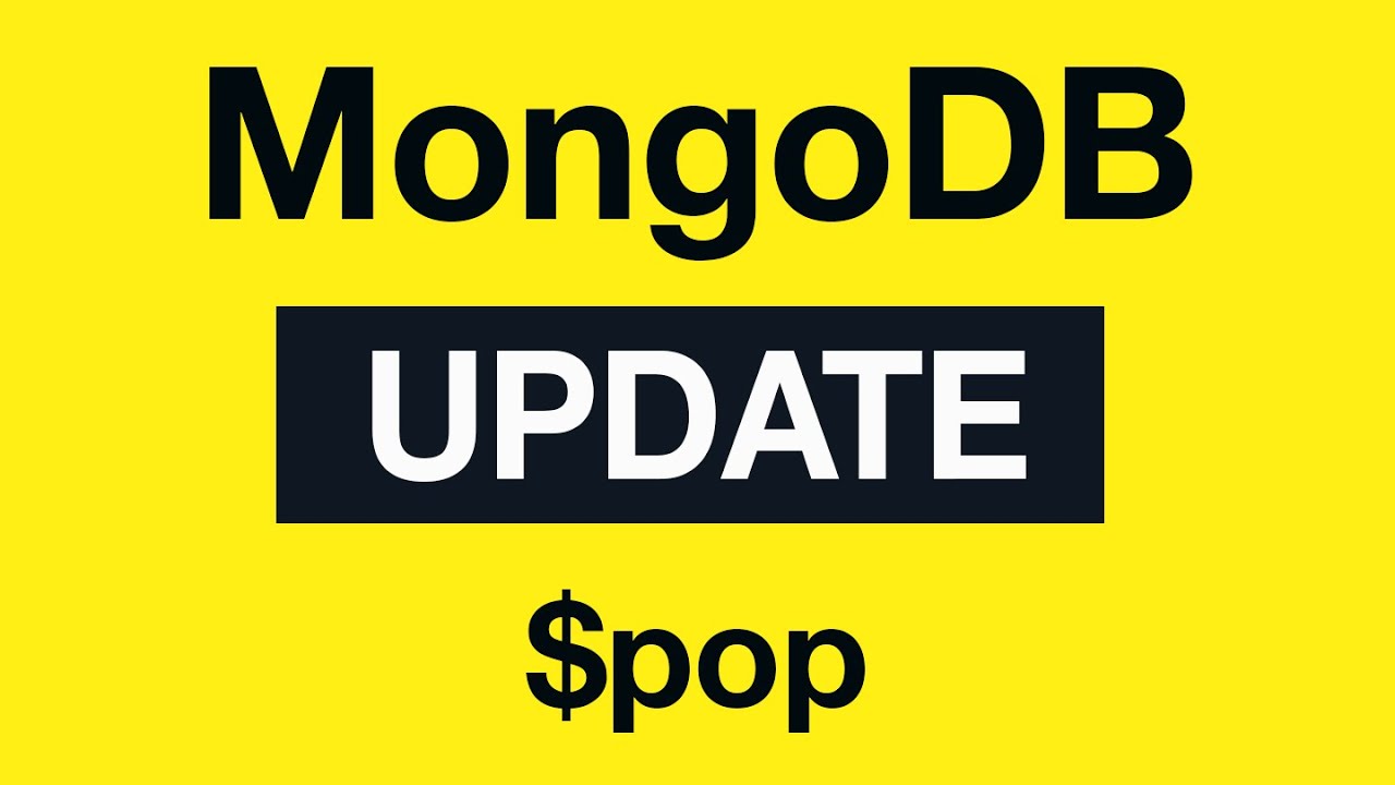 MongoDB Update Queries: 17 $pop