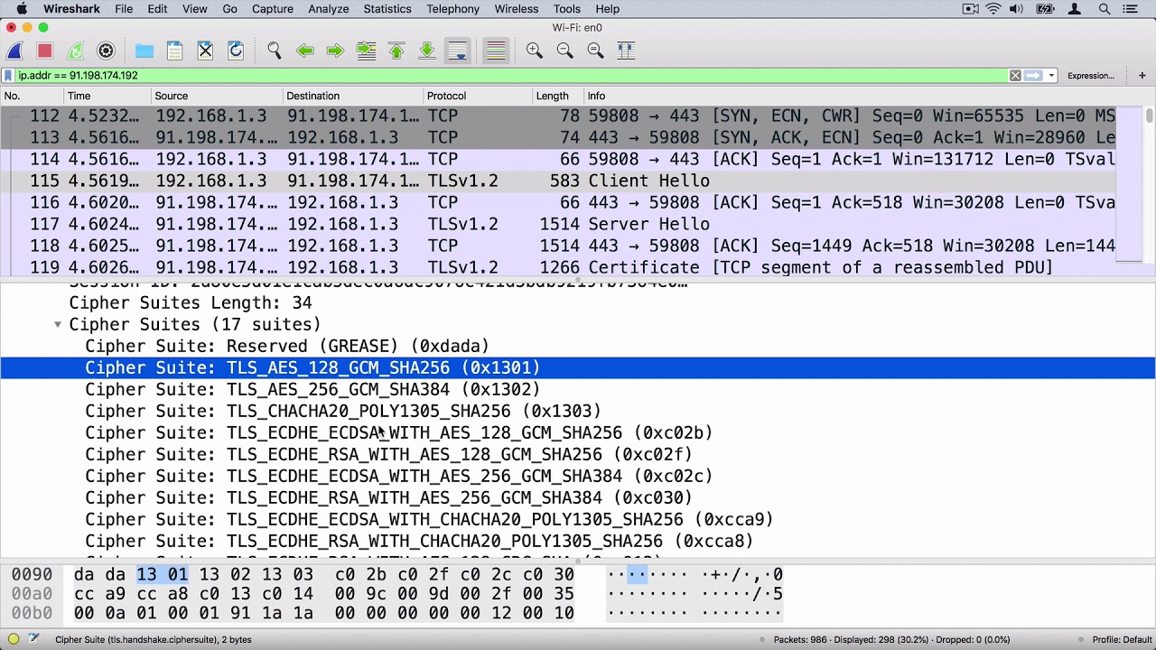 07 Overview of the cipher suites in Wireshark