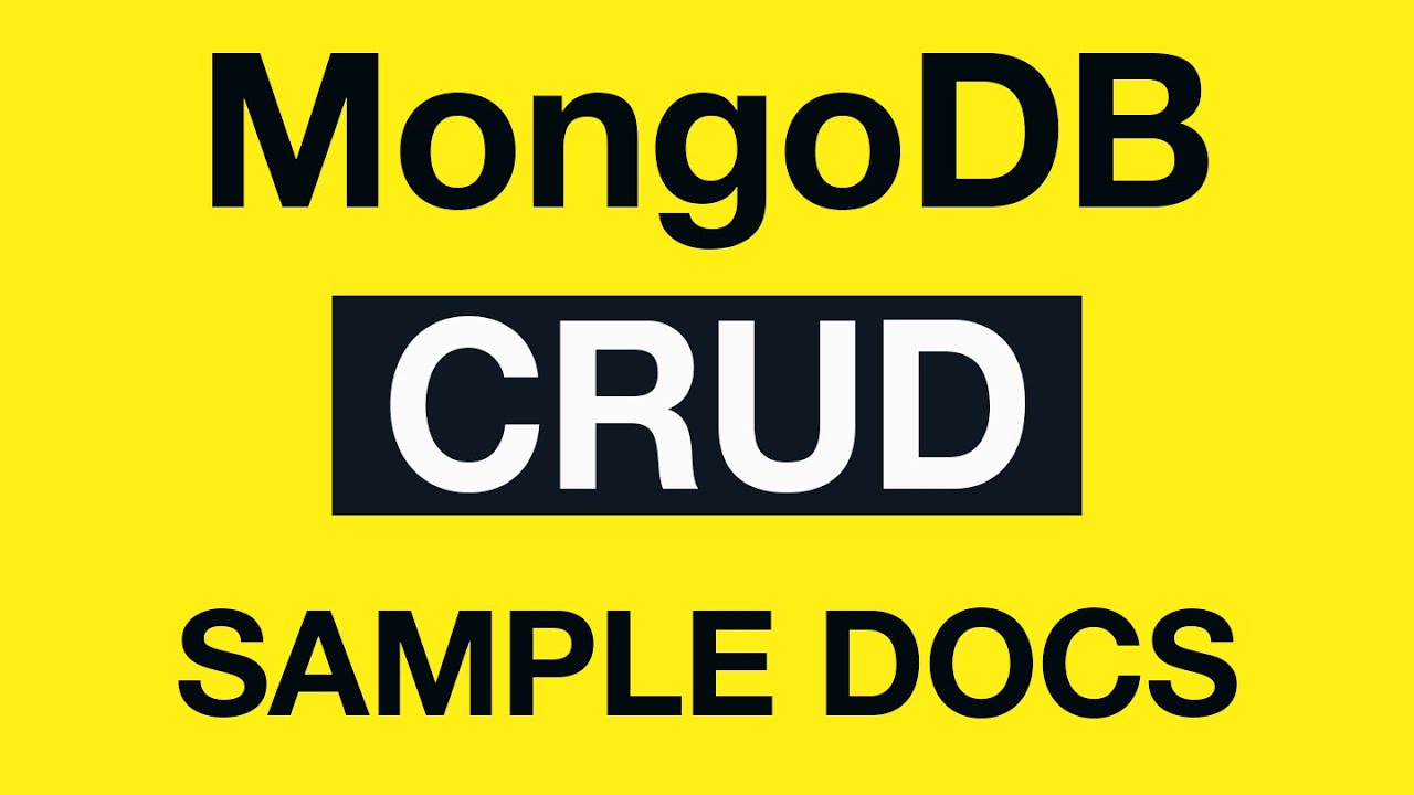 MongoDB CRUD Operations: 13 Generating Sample Set of Documents