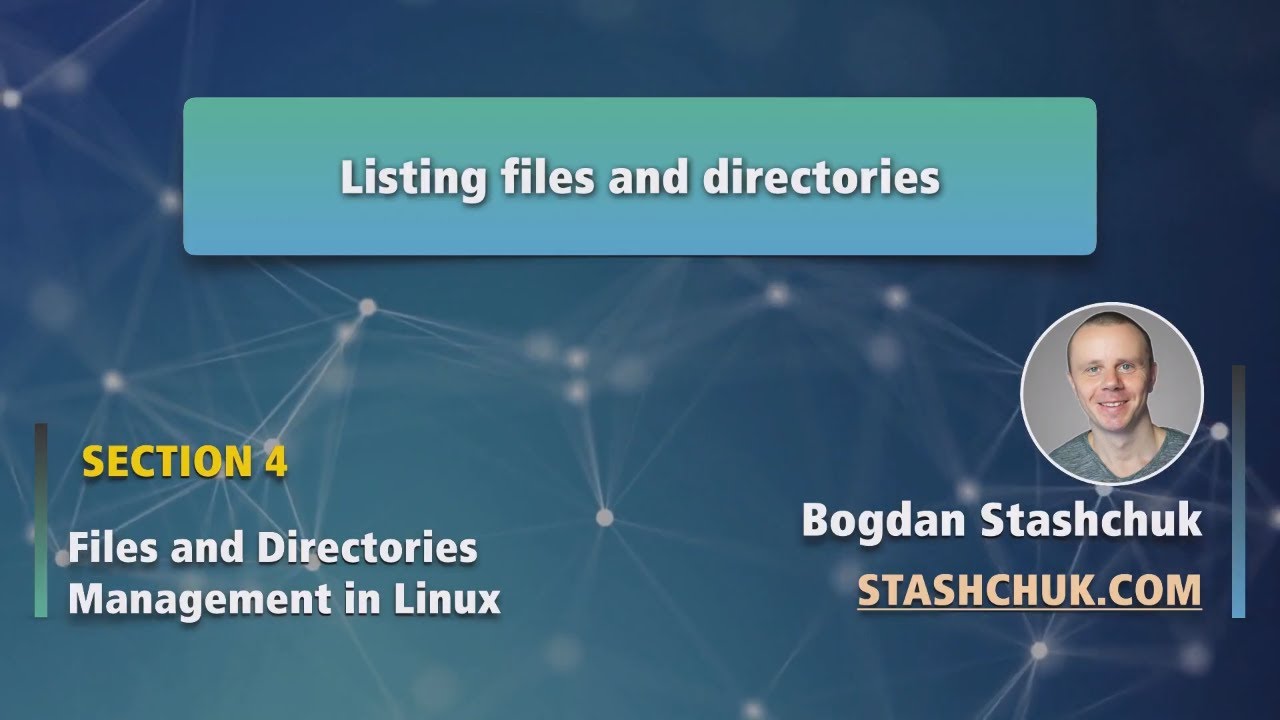 Linux Tutorial: 24 Listing files and directories