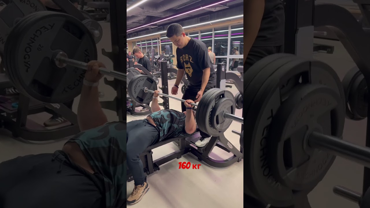 160кг на 6 раз #marakasi #motivation #motivation #спорт #sports #качалка #жимлёжа