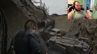 Превью: resident evil requiem Леон против солдат зомби, минометчики задолбали! бодрый момент (часть 11)