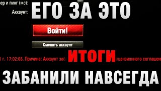 Превью: ЕГО ЗА ЭТО ЗАБАНИЛИ В WORLD OF TANKS! итоги