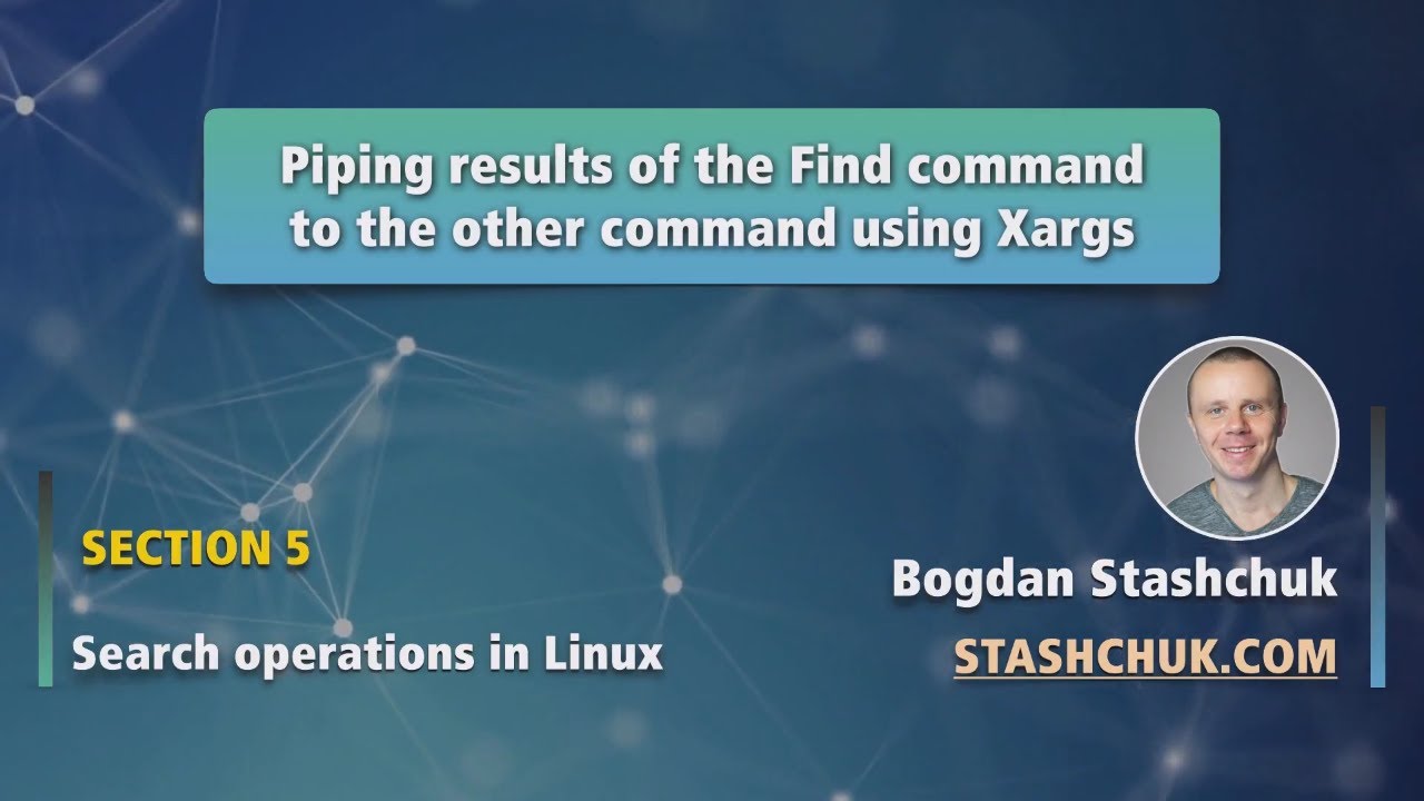 Linux Tutorial: 39 Piping results of the Find command to the other command using Xargs