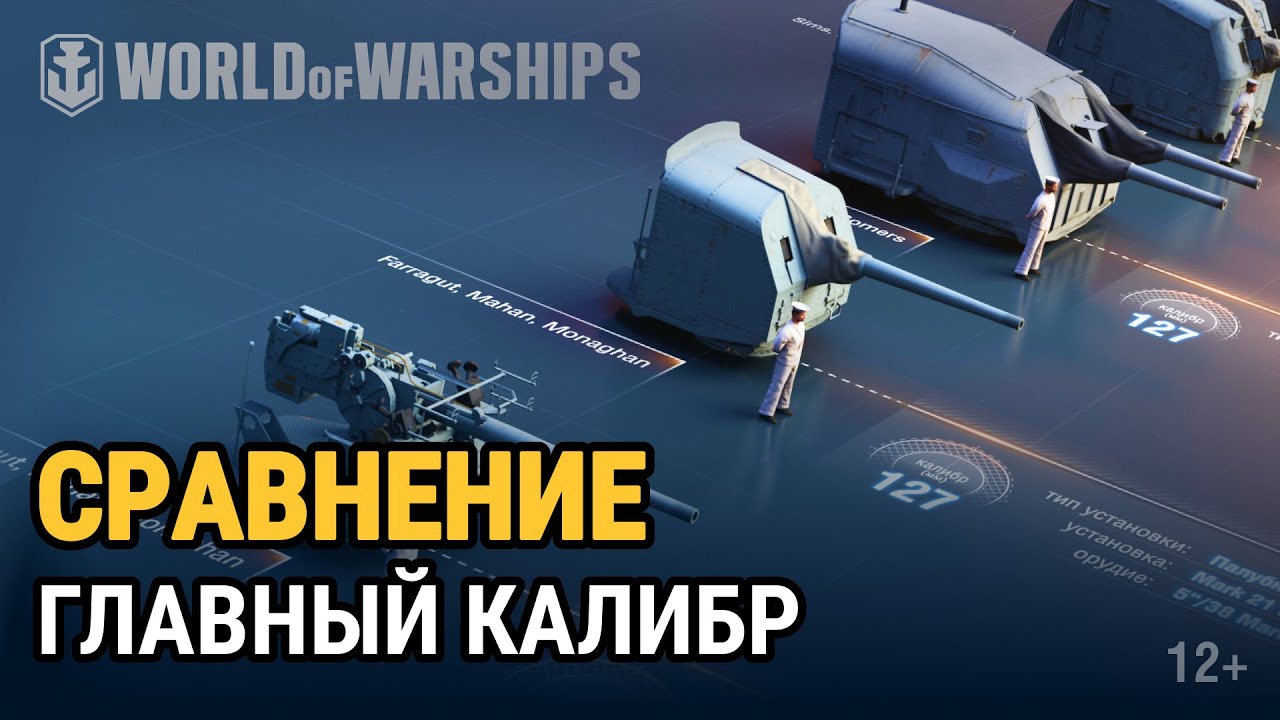 Сравнение орудий: американский главный калибр | World of Warships