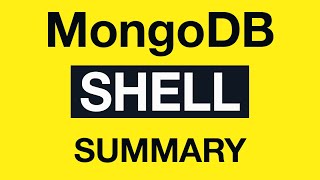 Превью: MongoDB Shell: 07 MongoDB Shell Module Summary