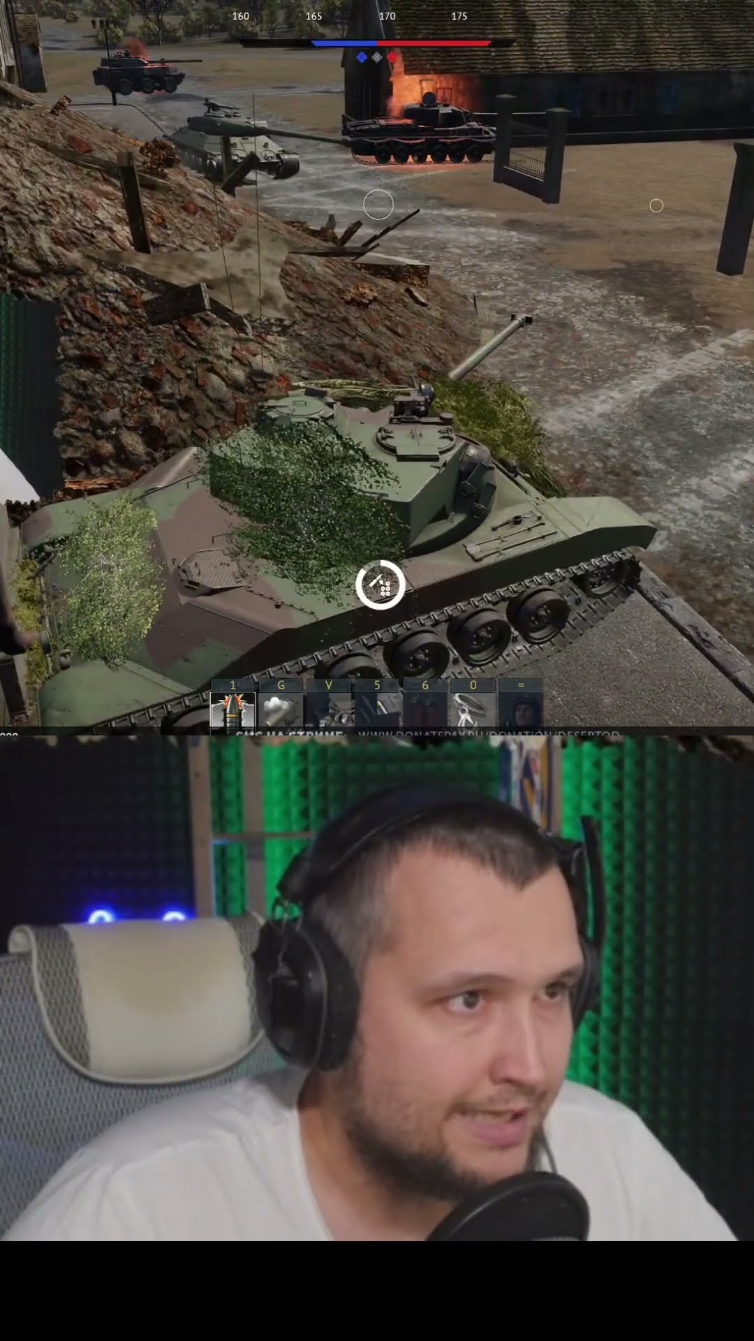 Превью: Один в поле воин 🙂👍 #desertod в засаде #fyp #warthunder 1 vs 5