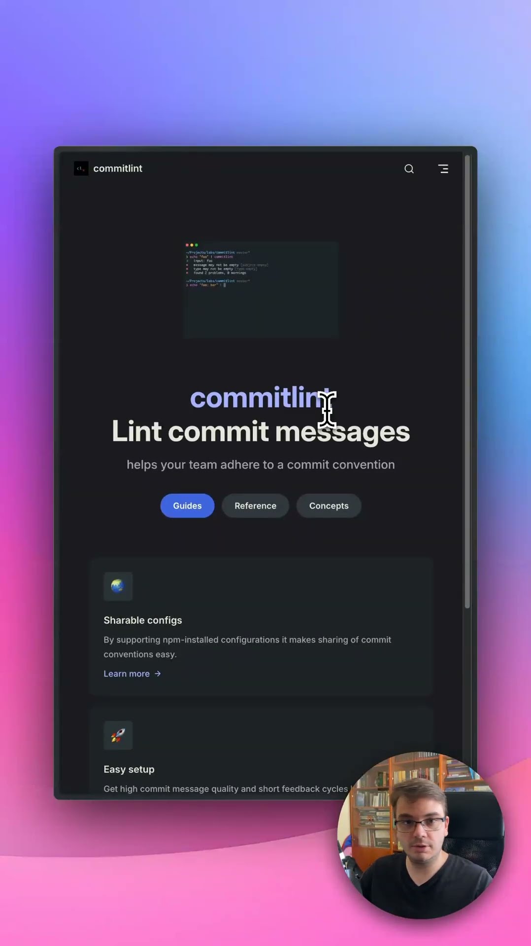 Превью: Commit lint - правильные git commit сообщения