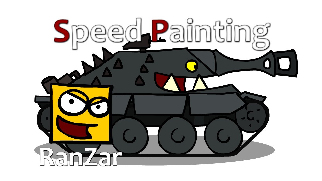Speed Painting Hetzer. RanZar. Рандомные Зарисовки.