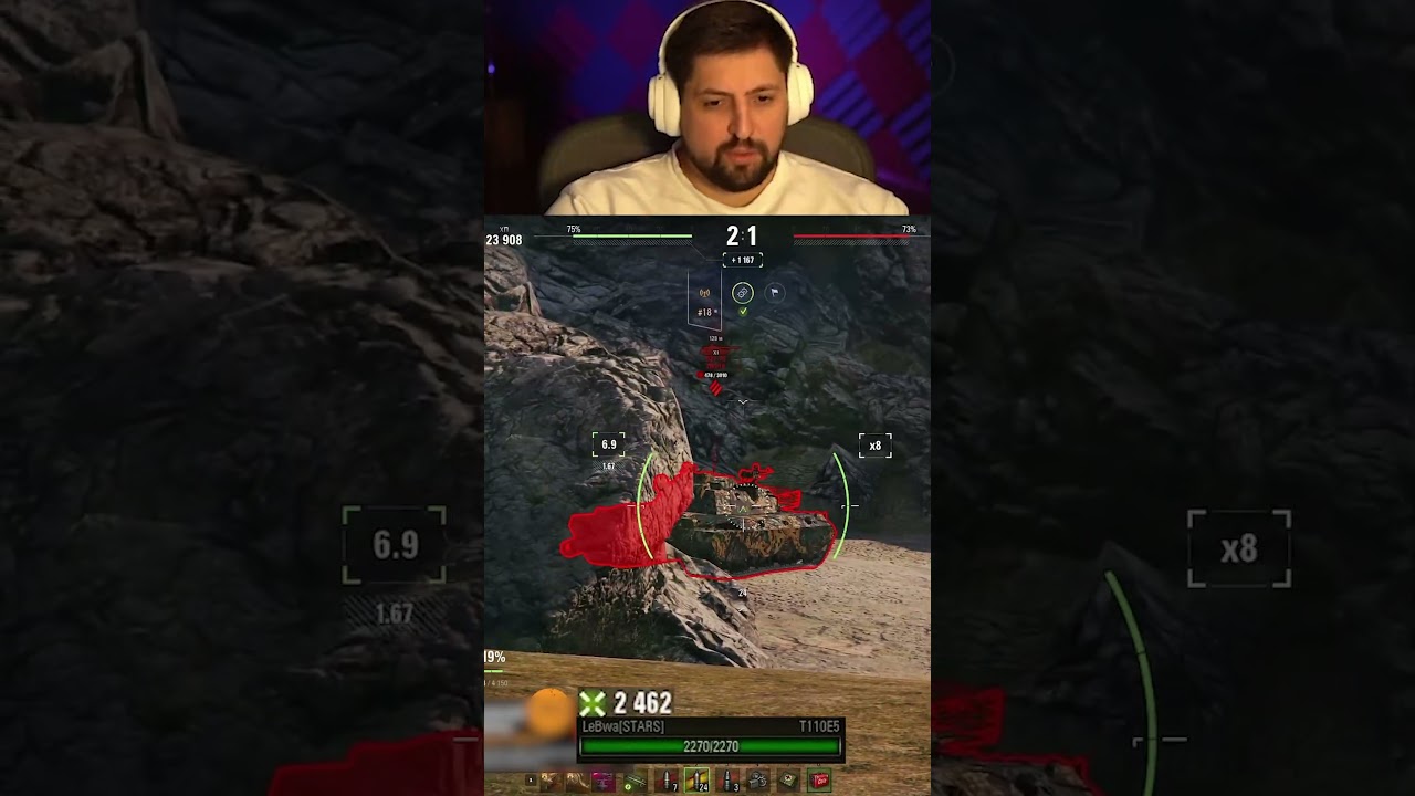 Twitch: LeBwa_BB | ЛЕВША ЖЕСТКО ПЕРЕИГРАЛ 11 УРОВЕНЬ НА Т110Е5 — 8К УРОНА #миртанков #левша