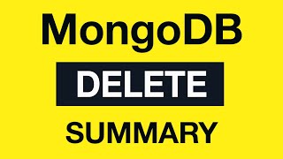 Превью: MongoDB Delete Queries: 10 Delete Module Summary