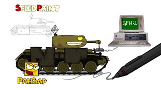 Превью: Рисуем Танк Хардбингер РанЗар Speed Paint RanZar